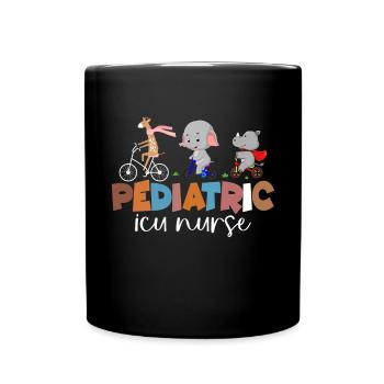 Kinderkrankenschwester Picu Peds - Tasse einfarbig - Schwarz - Vorne
