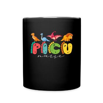 Pediatric Nurse Picu Peds - Full Colour Mug - black - Front
