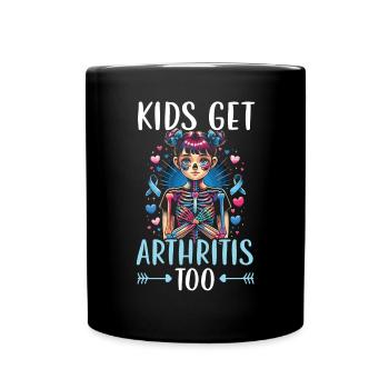 Juvenile Arthritis Awareness Autoimmunerkrankung - Tasse einfarbig - Schwarz - Vorne