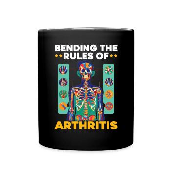 Juvenile Arthritis Awareness Autoimmunerkrankung - Tasse einfarbig - Schwarz - Vorne