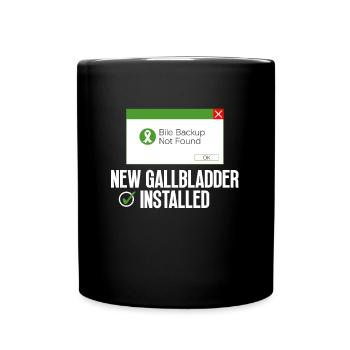 Organspender Gallenblase Organtransplantation - Tasse einfarbig - Schwarz - Vorne