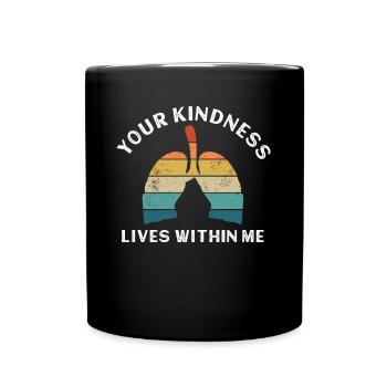 Organ Donor Lunge Organ Transplant - Full Colour Mug - black - Front