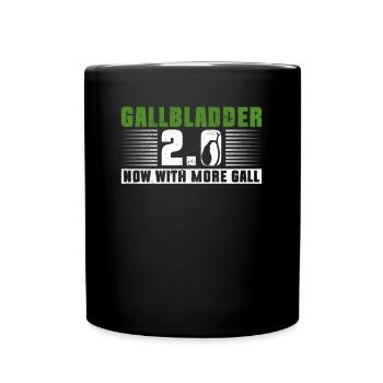 Organspender Gallenblase Organtransplantation - Tasse einfarbig - Schwarz - Vorne