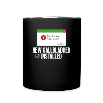 Organspender Gallenblase Organtransplantation - Tasse einfarbig - Schwarz - Vorne