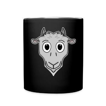 Goat, Animal Head, Animal Head, Goat Head - Full Colour Mug - black - Front