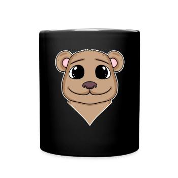 Bear Animal Head Animal Head - Full Colour Mug - black - Front