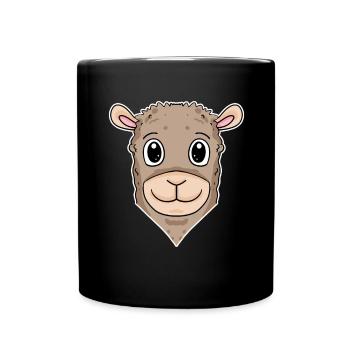 Llama Animal Head Animal Head - Full Colour Mug - black - Front