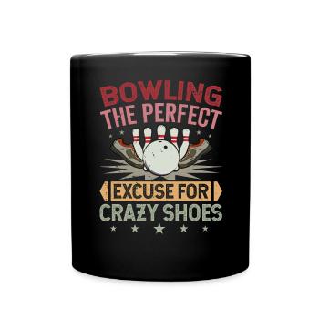 LE BOWLING : L’EXCUSE PARFAITE POUR DES CHAUSSURES FOLLES - Mug uni - noir - Devant