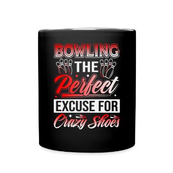 LE BOWLING : L’EXCUSE PARFAITE POUR DES CHAUSSURES FOLLES - Mug uni - noir - Devant