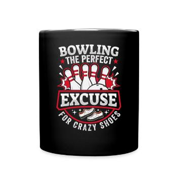 LE BOWLING : L’EXCUSE PARFAITE POUR DES CHAUSSURES FOLLES - Mug uni - noir - Devant