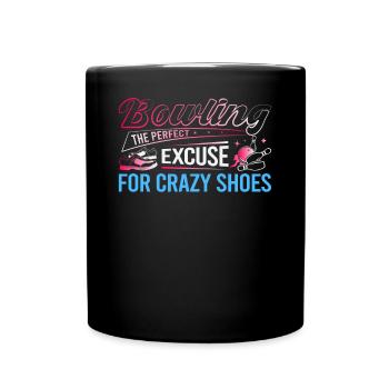 LE BOWLING : L’EXCUSE PARFAITE POUR DES CHAUSSURES FOLLES - Mug uni - noir - Devant