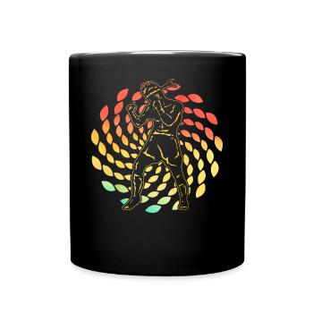 Muay Thai - Full Colour Mug - black - Front