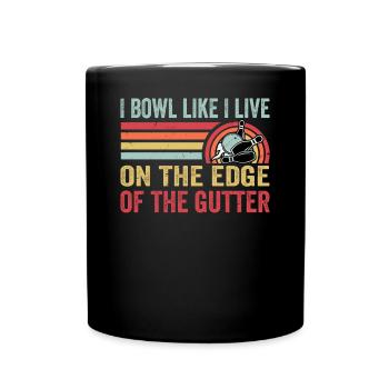 Bowling Alley Therapy - Cheaper Than A Shrink - Tasse einfarbig - Schwarz - Vorne