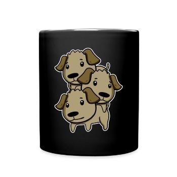 Dogs Dog Owners Dog - Full Colour Mug - black - Front