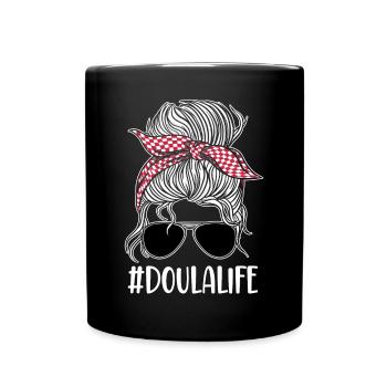 Doula Birth Worker Sunglasses - Tasse einfarbig - Schwarz - Vorne