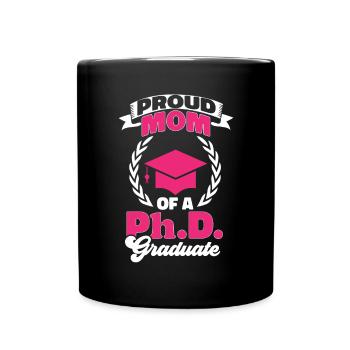 PhD Graduate Doktorgrad Ph.D. Promotion - Tasse einfarbig - Schwarz - Vorne