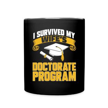 PhD Graduate Doktorgrad Ph.D. Promotion - Tasse einfarbig - Schwarz - Vorne