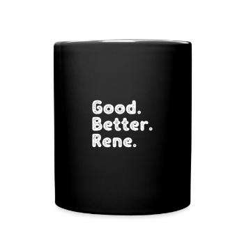 Good better Rene - Tasse einfarbig - Schwarz - Vorne