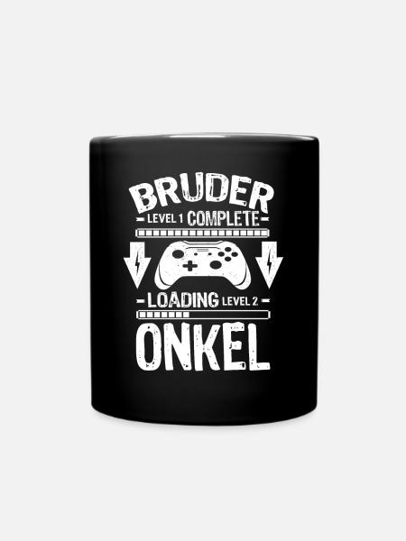 Bruder Level Complete Werdender Onkel Loading - Tasse einfarbig - Schwarz