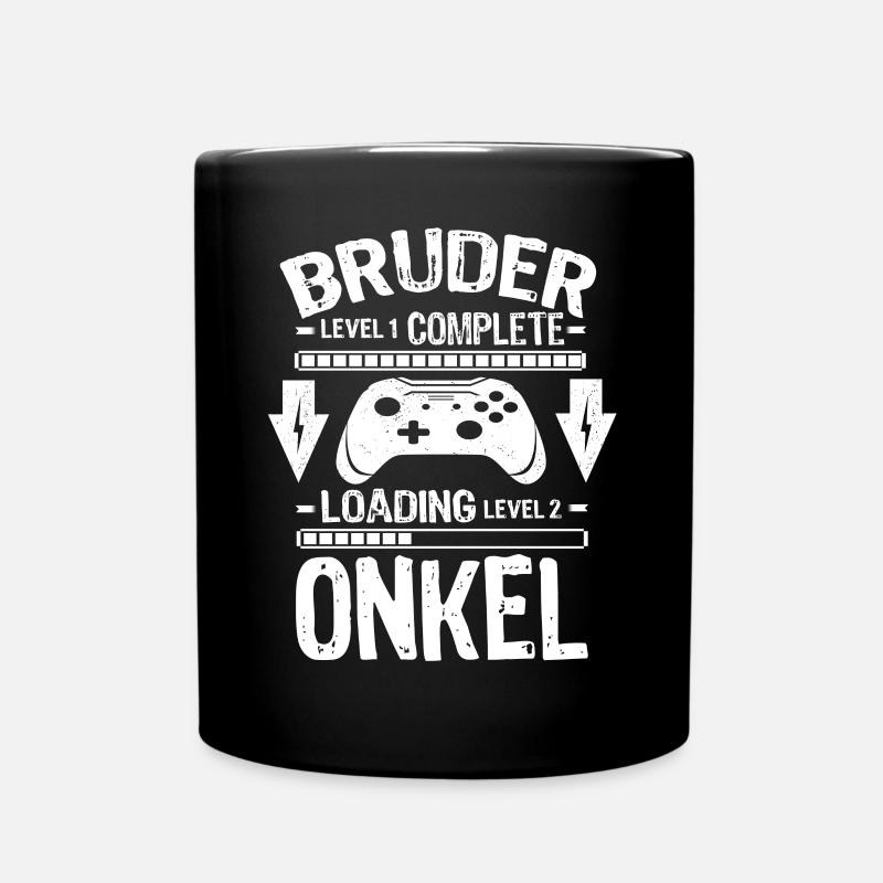 Bruder Level Complete Werdender Onkel Loading - Tasse einfarbig - Schwarz
