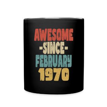 Génial Février 1970 - Mug uni - noir - Devant