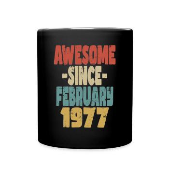 Génial Février 1977 - Mug uni - noir - Devant