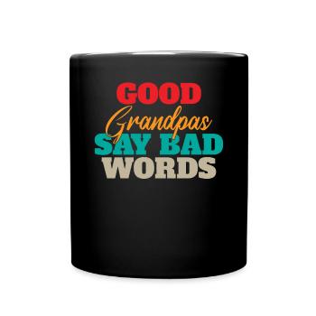 Grandpa Gifts - Tasse einfarbig - Schwarz - Vorne