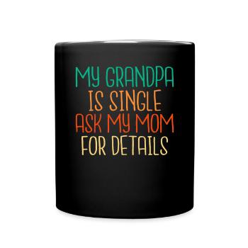 Grandpa Gifts - Tasse einfarbig - Schwarz - Vorne