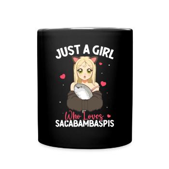 Poisson Meme Anime Fille - Mug uni - noir - Devant