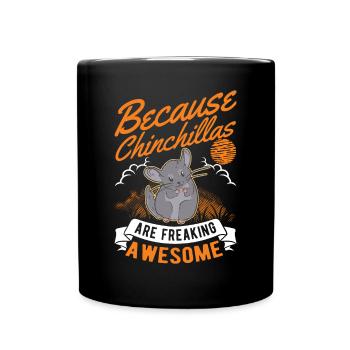 Parce que les chinchillas sont vraiment géniaux - Mug uni - noir - Devant