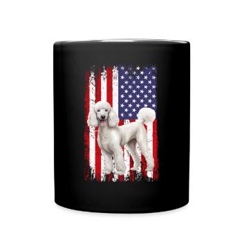 poodle dog - Tasse einfarbig - Schwarz - Vorne