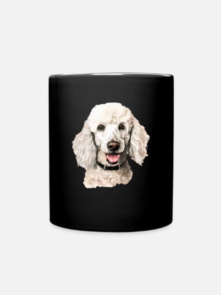poodle dog - Tasse einfarbig - Schwarz