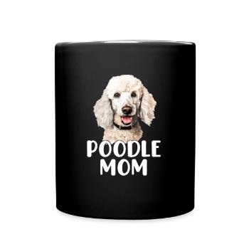 poodle dog - Tasse einfarbig - Schwarz - Vorne