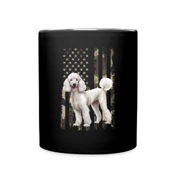 poodle dog - Tasse einfarbig - Schwarz - Vorne
