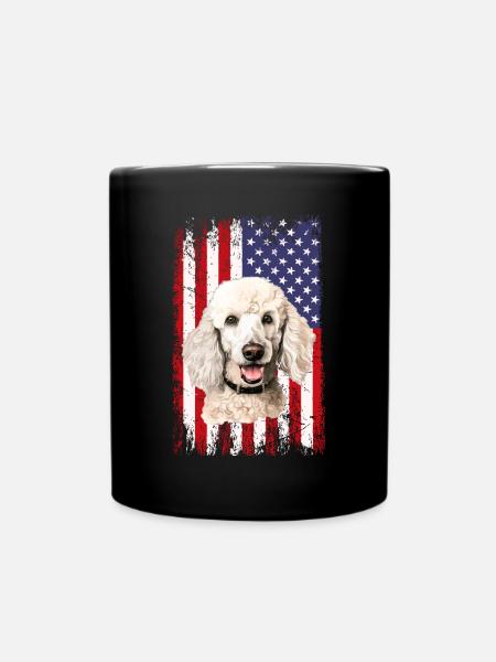 poodle dog - Tasse einfarbig - Schwarz