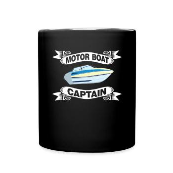 Bateau à moteur - Capitaine Bateau à moteur du lac Boater - Mug uni - noir - Devant