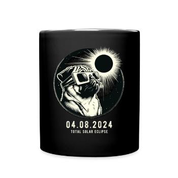 Eclipse Totale de Soleil Avril USA Carlin 04.08.2024 - Mug uni - noir - Devant