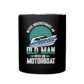 Bateau à moteur - Capitaine Bateau à moteur du lac Boater - Mug uni - noir - Devant