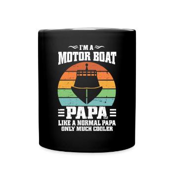 Bateau à moteur - Capitaine Bateau à moteur du lac Boater - Mug uni - noir - Devant