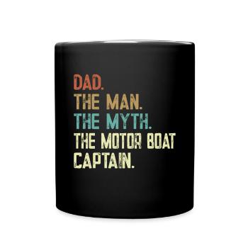 Bateau à moteur - Capitaine Bateau à moteur du lac Boater - Mug uni - noir - Devant