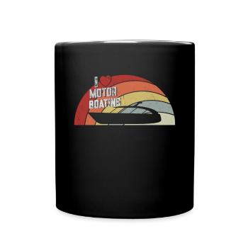 Bateau à moteur - Capitaine Bateau à moteur du lac Boater - Mug uni - noir - Devant