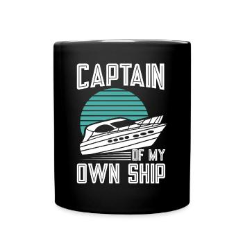 Bateau à moteur - Capitaine Bateau à moteur du lac Boater - Mug uni - noir - Devant