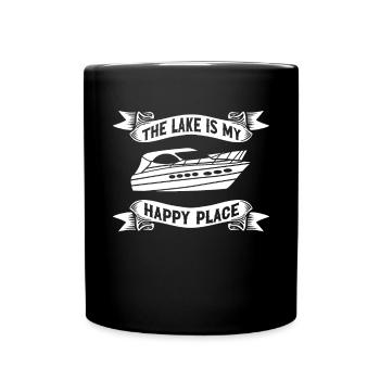 Bateau à moteur - Capitaine Bateau à moteur du lac Boater - Mug uni - noir - Devant