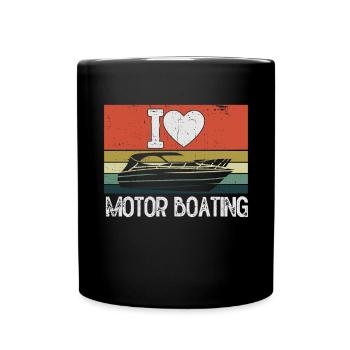 Bateau à moteur - Capitaine Bateau à moteur du lac Boater - Mug uni - noir - Devant