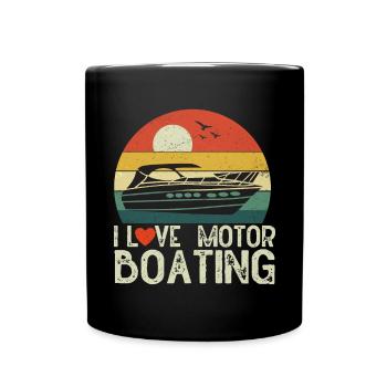 Bateau à moteur - Capitaine Bateau à moteur du lac Boater - Mug uni - noir - Devant
