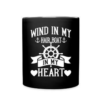 Bateau à moteur - Capitaine Bateau à moteur du lac Boater - Mug uni - noir - Devant