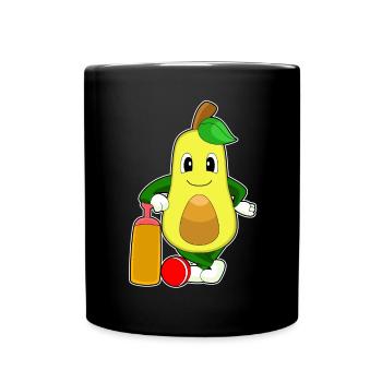 Batte de cricket Avocado Cricket - Mug uni - noir - Devant