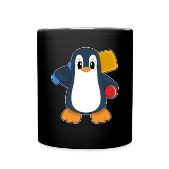 Penguin Cricket Cricket Batte - Mug uni - noir - Devant