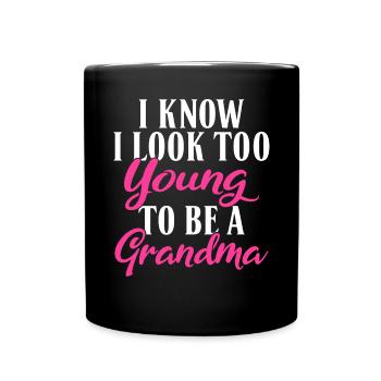 Grandma Gifts - Tasse einfarbig - Schwarz - Vorne