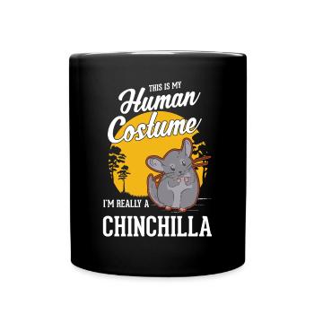 Déguisement Chinchilla Halloween - Mug uni - noir - Devant